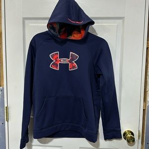 Under Armour boys youth extra large loose fit sweatshirt blue